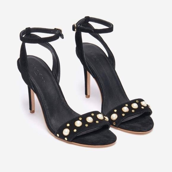 SANDRO NINA PEARLS HEELS (BLACK) SIZE 39 New in box - Picture 2 of 15